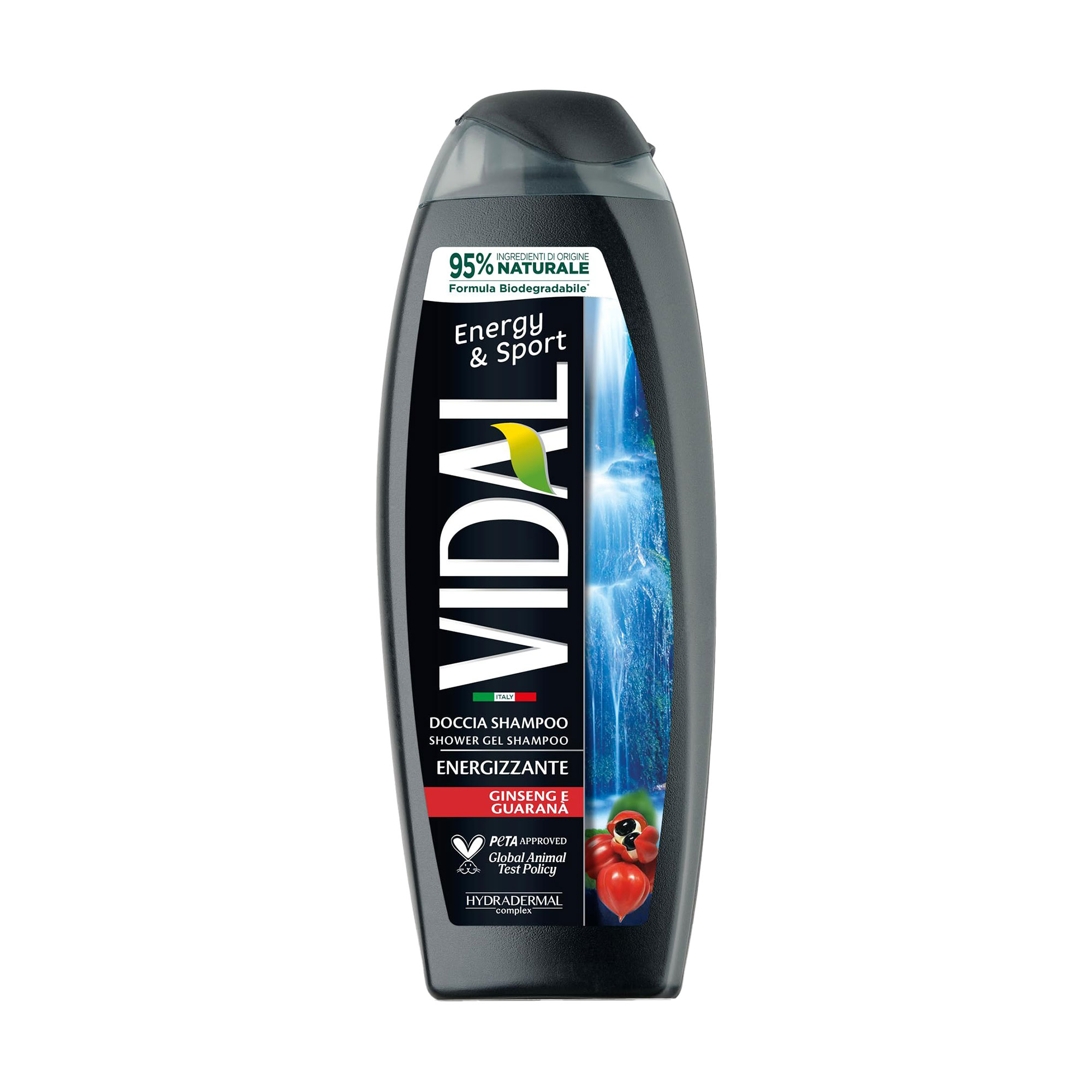 Чоловічий гель для душу Vidal Energy &amp; Sport Shower Gel Енергія та спорт, 600 мл
