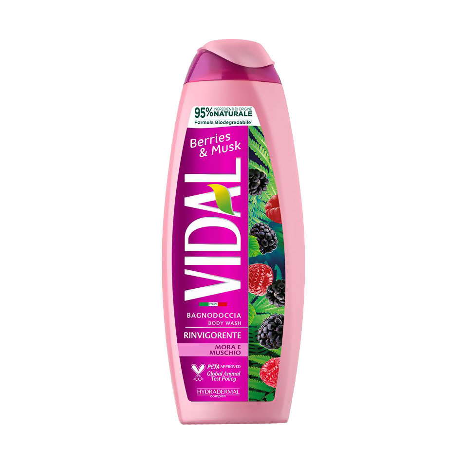 Гель для душу Vidal Berries &amp; Musk Shower Gel Ожина та мускус, 250 мл
